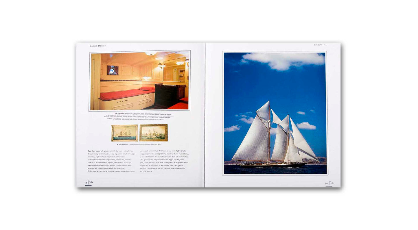 Yacht Design. Vintage Boat Interiors