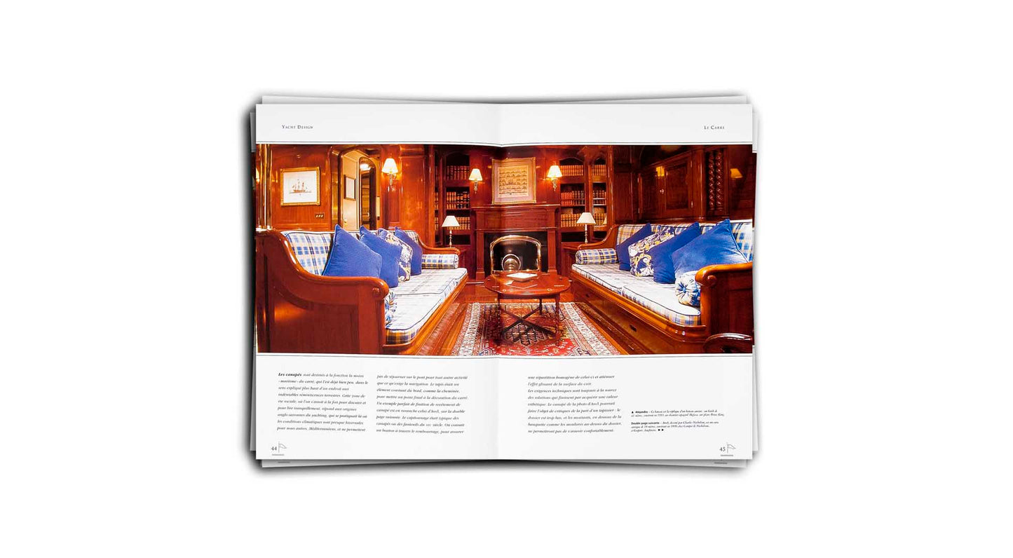 Yacht Design. Vintage Boat Interiors